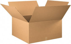 Made in USA - 30" Wide x 30" Long x 16" High Rectangle Corrugated Shipping Box - 1 Wall, Kraft (Color), 65 Lb Capacity - Exact Tooling