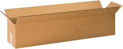 Made in USA - 12" Wide x 60" Long x 12" High Rectangle Corrugated Shipping Box - 1 Wall, Kraft (Color), 65 Lb Capacity - Exact Tooling