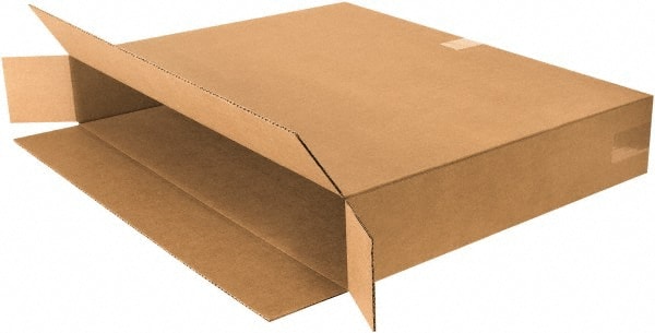 Made in USA - 8" Wide x 64" Long x 40" High Rectangle Moving Boxes - 1 Wall, Kraft (Color), 140 Lb Capacity - Exact Tooling