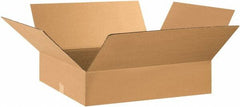 Made in USA - 16" Wide x 28" Long x 5" High Rectangle Corrugated Shipping Box - 1 Wall, Kraft (Color), 65 Lb Capacity - Exact Tooling
