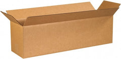 Made in USA - 10" Wide x 40" Long x 10" High Rectangle Corrugated Shipping Box - 1 Wall, Kraft (Color), 65 Lb Capacity - Exact Tooling