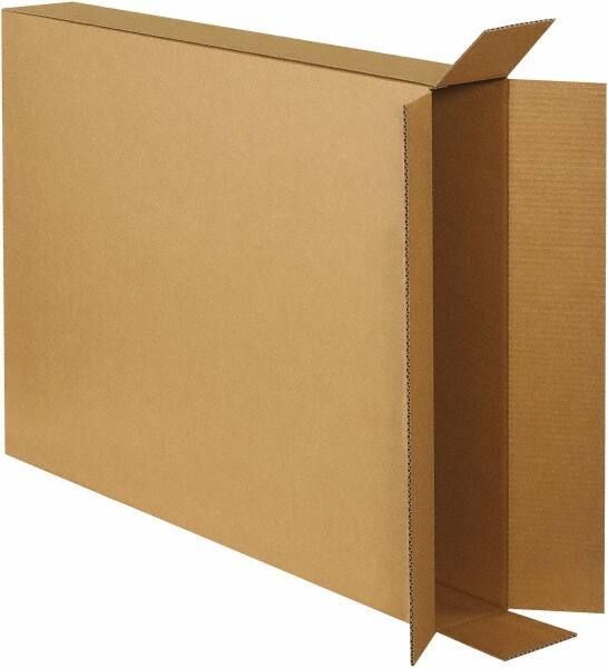 Made in USA - 5" Wide x 28" Long x 38" High Rectangle Corrugated Shipping Box - 1 Wall, Kraft (Color), 65 Lb Capacity - Exact Tooling