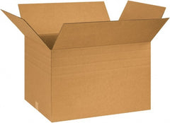 Made in USA - 18" Wide x 26" Long x 16" High Rectangle Multi-Depth Box - 1 Wall, Kraft (Color), 65 Lb Capacity - Exact Tooling