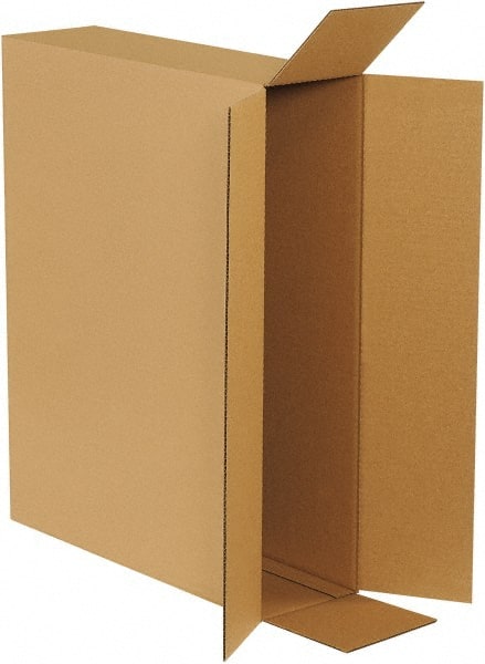 Made in USA - 6" Wide x 26" Long x 20" High Rectangle Corrugated Shipping Box - 1 Wall, Kraft (Color), 65 Lb Capacity - Exact Tooling