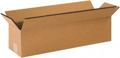 Made in USA - 12" Wide x 48" Long x 12" High Rectangle Heavy Duty Corrugated Box - 2 Walls, Kraft (Color), 100 Lb Capacity - Exact Tooling