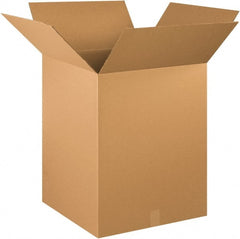 Made in USA - 20" Wide x 20" Long x 26" High Rectangle Corrugated Shipping Box - 1 Wall, Kraft (Color), 65 Lb Capacity - Exact Tooling