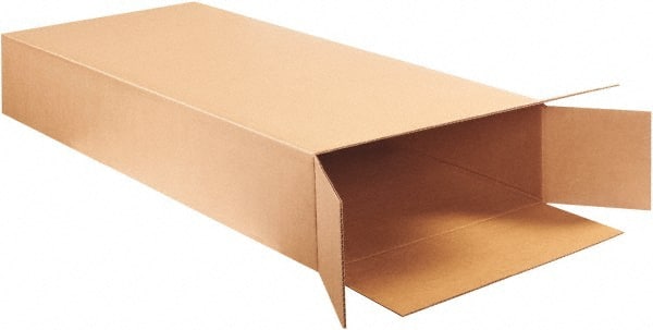Made in USA - 8" Wide x 20" Long x 50" High Rectangle Corrugated Shipping Box - 1 Wall, Kraft (Color), 95 Lb Capacity - Exact Tooling