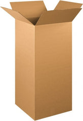 Made in USA - 15" Wide x 15" Long x 36" High Rectangle Corrugated Shipping Box - 1 Wall, Kraft (Color), 65 Lb Capacity - Exact Tooling