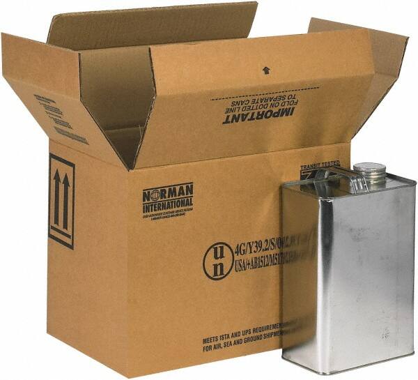 Made in USA - 9" Wide x 13-3/4" Long x 10-3/8" High Rectangle Corrugated Shipping Box - 2 Walls, Kraft (Color), 120 Lb Capacity - Exact Tooling