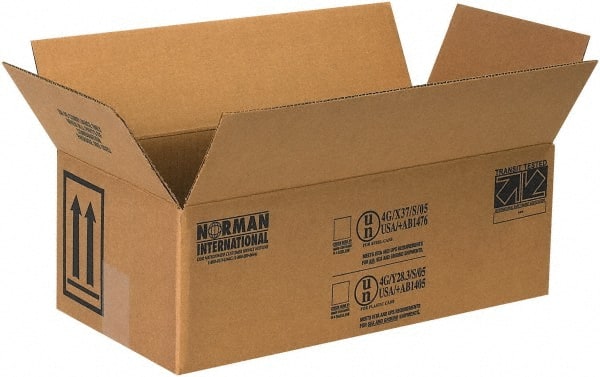 Made in USA - 5-1/8" Wide x 10-1/4" Long x 6-3/16" High Rectangle Corrugated Shipping Box - 1 Wall, Kraft (Color), 95 Lb Capacity - Exact Tooling