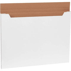 Made in USA - 22-1/2" Wide x 30" Long x 1" High Rectangle Crush Proof Mailers - 1 Wall, White - Exact Tooling