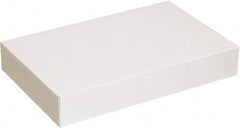 Made in USA - 14" Wide x 24" Long x 4" High Rectangle Chipboard Box - 1 Wall, White - Exact Tooling