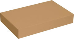 Made in USA - 14" Wide x 24" Long x 4" High Rectangle Chipboard Box - 1 Wall, Kraft (Color) - Exact Tooling