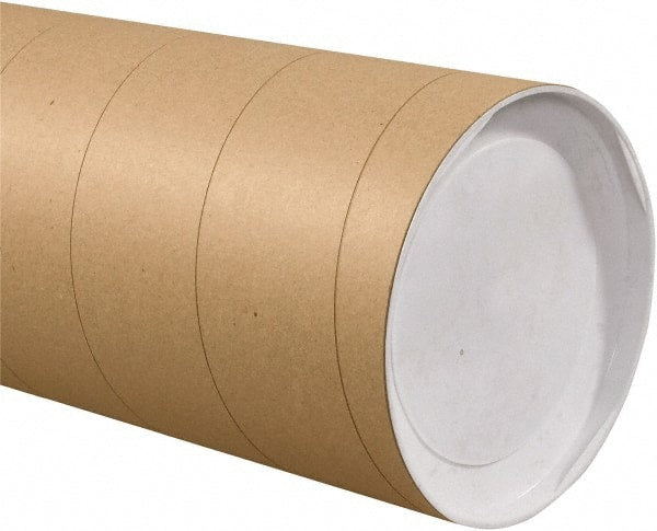 Made in USA - 8" Diam x 36" Long Round Jumbo Mailing Tubes - 1 Wall, Kraft (Color) - Exact Tooling