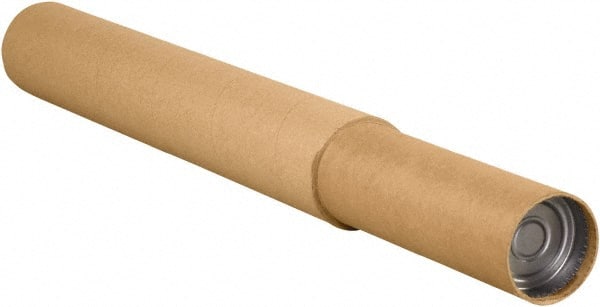 Made in USA - 4-3/4" Diam x 144" Long Round Adjustable Tubes - 1 Wall, Kraft (Color) - Exact Tooling
