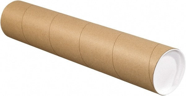 Made in USA - 4" Diam x 30" Long Round Kraft Mailing Tubes - 1 Wall, Kraft (Color) - Exact Tooling