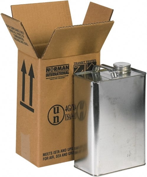 Made in USA - 4-5/16" Wide x 6-3/4" Long x 10-3/8" High Rectangle Corrugated Shipping Box - 2 Walls, Kraft (Color), 120 Lb Capacity - Exact Tooling