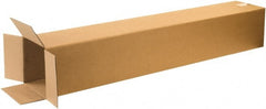 Made in USA - 8" Wide x 8" Long x 50" High Rectangle Corrugated Shipping Box - 1 Wall, Kraft (Color), 65 Lb Capacity - Exact Tooling