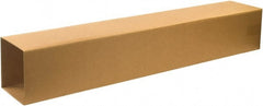 Made in USA - 8-3/4" Wide x 8-3/4" Long x 48" High Rectangle Telescoping Box - 2 Walls, Kraft (Color), 100 Lb Capacity - Exact Tooling