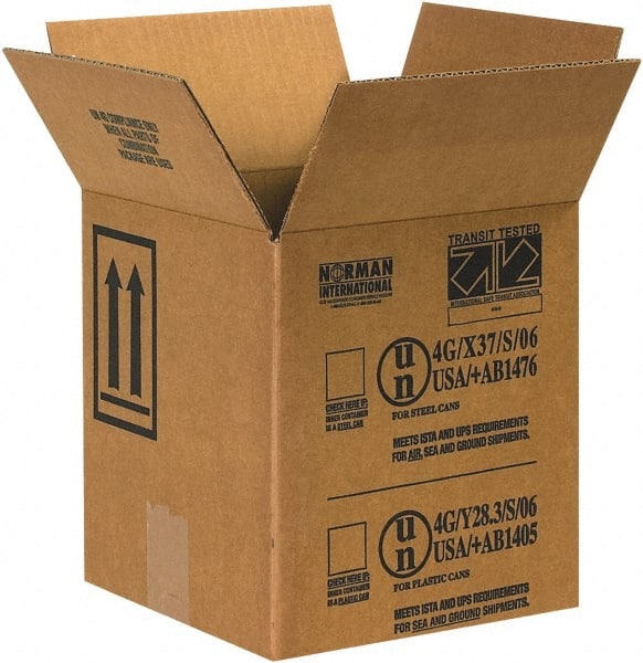 Made in USA - 8-1/2" Wide x 8-1/2" Long x 9-5/16" High Rectangle Corrugated Shipping Box - 1 Wall, Kraft (Color), 95 Lb Capacity - Exact Tooling