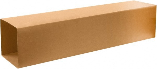 Made in USA - 6" Wide x 10" Long x 57" High Rectangle Telescoping Box - 1 Wall, Kraft (Color), 65 Lb Capacity - Exact Tooling