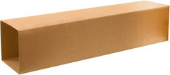 Made in USA - 6" Wide x 10" Long x 57" High Rectangle Telescoping Box - 1 Wall, Kraft (Color), 65 Lb Capacity - Exact Tooling
