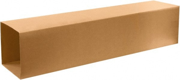 Made in USA - 12-1/2" Wide x 12-1/2" Long x 48" High Rectangle Telescoping Box - 1 Wall, Kraft (Color), 65 Lb Capacity - Exact Tooling