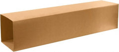 Made in USA - 6-1/2" Wide x 10-1/2" Long x 57" High Rectangle Telescoping Box - 1 Wall, Kraft (Color), 65 Lb Capacity - Exact Tooling