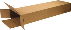 Made in USA - 4" Wide x 14" Long x 68" High Rectangle Corrugated Shipping Box - 1 Wall, Kraft (Color), 95 Lb Capacity - Exact Tooling