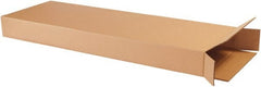 Made in USA - 4" Wide x 14" Long x 42" High Rectangle Corrugated Shipping Box - 1 Wall, Kraft (Color), 65 Lb Capacity - Exact Tooling