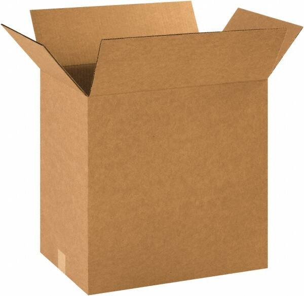 Made in USA - 12" Wide x 20" Long x 20" High Rectangle Corrugated Shipping Box - 1 Wall, Kraft (Color), 65 Lb Capacity - Exact Tooling