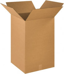 Made in USA - 18" Wide x 18" Long x 28" High Rectangle Corrugated Shipping Box - 1 Wall, Kraft (Color), 65 Lb Capacity - Exact Tooling