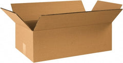 Made in USA - 14" Wide x 20" Long x 6" High Rectangle Heavy Duty Corrugated Box - 2 Walls, Kraft (Color), 100 Lb Capacity - Exact Tooling