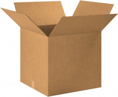 Made in USA - 20" Wide x 20" Long x 18" High Rectangle Corrugated Shipping Box - 1 Wall, Kraft (Color), 65 Lb Capacity - Exact Tooling