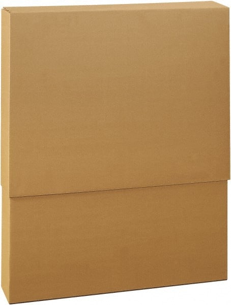 Made in USA - 6-1/2" Wide x 48-1/2" Long x 38" High Rectangle Telescoping Box - 1 Wall, Kraft (Color), 95 Lb Capacity - Exact Tooling