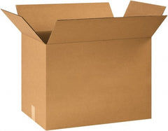 Made in USA - 16" Wide x 24" Long x 18" High Rectangle Corrugated Shipping Box - 1 Wall, Kraft (Color), 65 Lb Capacity - Exact Tooling