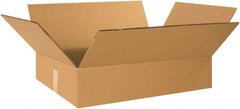 Made in USA - 18" Wide x 24" Long x 6" High Rectangle Heavy Duty Corrugated Box - 2 Walls, Kraft (Color), 100 Lb Capacity - Exact Tooling