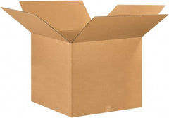 Made in USA - 26" Wide x 26" Long x 20" High Rectangle Corrugated Shipping Box - 1 Wall, Kraft (Color), 65 Lb Capacity - Exact Tooling