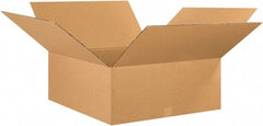 Made in USA - 30" Wide x 30" Long x 10" High Rectangle Corrugated Shipping Box - 1 Wall, Kraft (Color), 65 Lb Capacity - Exact Tooling