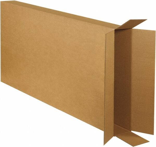 Made in USA - 6" Wide x 28" Long x 52" High Rectangle Corrugated Shipping Box - 1 Wall, Kraft (Color), 65 Lb Capacity - Exact Tooling