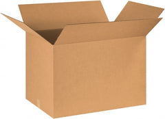 Made in USA - 24" Wide x 30" Long x 20" High Rectangle Corrugated Shipping Box - 1 Wall, Kraft (Color), 65 Lb Capacity - Exact Tooling