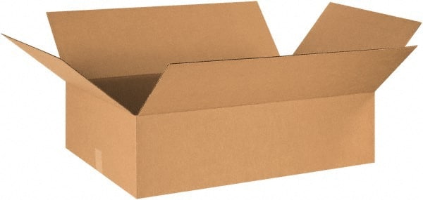 Made in USA - 17" Wide x 29" Long x 7" High Rectangle Corrugated Shipping Box - 1 Wall, Kraft (Color), 65 Lb Capacity - Exact Tooling