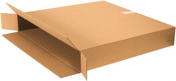 Made in USA - 8" Wide x 70" Long x 42" High Rectangle Moving Boxes - 1 Wall, Kraft (Color), 140 Lb Capacity - Exact Tooling