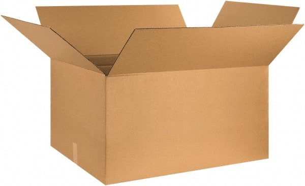 Made in USA - 18" Wide x 32" Long x 18" High Rectangle Corrugated Shipping Box - 1 Wall, Kraft (Color), 65 Lb Capacity - Exact Tooling