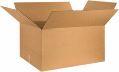 Made in USA - 21" Wide x 36" Long x 20" High Rectangle Corrugated Shipping Box - 1 Wall, Kraft (Color), 65 Lb Capacity - Exact Tooling
