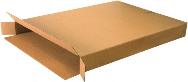 Made in USA - 5" Wide x 36" Long x 48" High Rectangle Corrugated Shipping Box - 1 Wall, Kraft (Color), 95 Lb Capacity - Exact Tooling