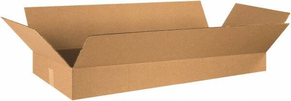 Made in USA - 16" Wide x 36" Long x 5" High Rectangle Corrugated Shipping Box - 1 Wall, Kraft (Color), 65 Lb Capacity - Exact Tooling