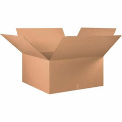Made in USA - 36" Wide x 36" Long x 18" High Rectangle Corrugated Shipping Box - 1 Wall, Kraft (Color), 65 Lb Capacity - Exact Tooling