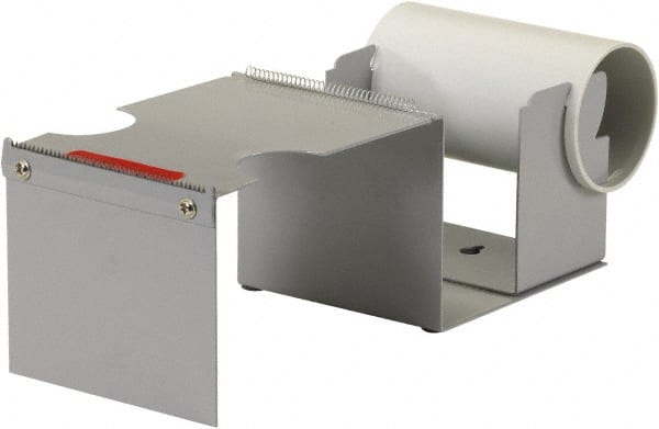 Import - 4" Wide, Single Roll, Manual Table/Desk Tape Dispenser - Metal, Unlimited Dispensed Tape Length - Exact Tooling