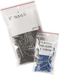 Minigrip - 5 x 8", 4 mil Minigrip White Block Reclosable Polybags - Clear - Exact Tooling